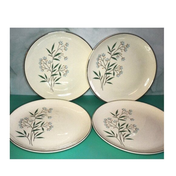 Taylor Smith 7 Inch Plate Set Of 4 Petal Lane Pattern Place Setting Replacements - Picture 1 of 5